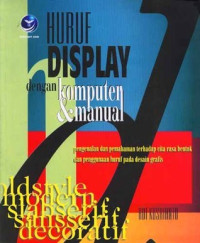 Huruf display dengan komputer & manual