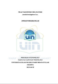 Nilai taksonomi ciri anatomi acmella brachyglossa cass.
