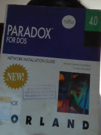 Paradox 4.0 for dos : network installation guide